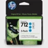 HP Tinta DesignJet 712, 3-pack, 29 ml, cijan