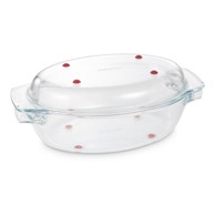 TESCOMA Staklena posuda za pečenje s poklopcem, 21x35 cm, GrandChef