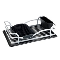 WENKO Crni ocjeđivač za posuđe Drip Aluminium