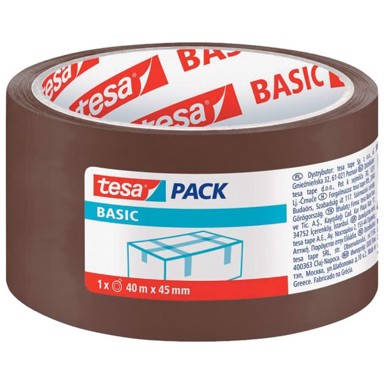 TESA Traka ljepljiva Hot Melt Basic 58575, 45 mm, 40 m, akrilna, smeđa