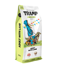 TRAMP Suha hrana za pse, janjetina, za odrasle pse, 15 kg
