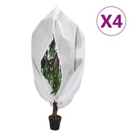 Navlake za biljke od flisa s patentom 4 kom 70 g/m² 1,55x1,55 m