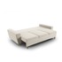 COSMOPOLITAN DESIGN Bež baršunasti sklopiva/s prostorom za odlaganje sofa 235 cm Kyoto, 235x100x88 cm