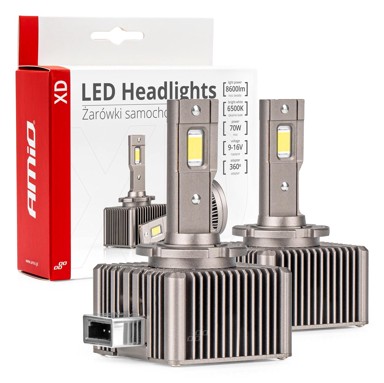 AMIO XD Series LED žarulje, D1S/D1R, do 215% više svjetla, 6500K, bijela