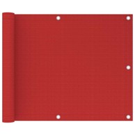 Balkonski zastor 75 x 300 cm HDPE, crveni