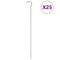 Klinovi za šator 25 kom, 30 cm, Ø 7 mm, pocinčani čelik