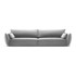 MAZZINI SOFAS Svijetlo siva baršunasta sofa 248 cm Vanda, 248x110x85 cm