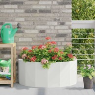 Tegla 90 x 45 x 35 cm čelik, bijela