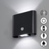 FISCHER & HONSEL Crna LED zidna lampa Magnetics 