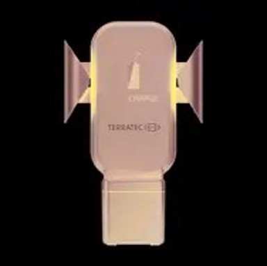 TERRATEC ChargeAir All Car Active držač i punjač, za smartphone / smartwatch, crni