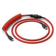 GLORIOUS Coiled kabel Crimson Red, USB-C to USB-A spiralni kabel