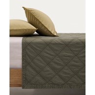 KAVE HOME Zeleni pamučan prošiven prekrivač 180x260 cm Serla 