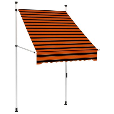Tenda na ručno uvlačenje 100 cm, narančasto-smeđa