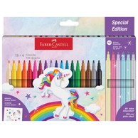 FABER-CASTELL Flomaster 554221, školski Unicorn, 24 boje, blister pakiranje