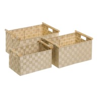 CASA SELECCIÓN Tekstilne košare u setu 3 kom