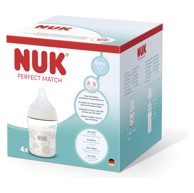 NUK Set bočica Perfect Match, 150 ml, 4 kom, duga