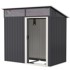 HOMESTAR Vrtna sjenica 195 x 122 x 182 cm, tamnosiva