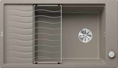 BLANCO Sudoper ELON XL 8 S InFino SILGRANIT s dalj. upr. - tartufo