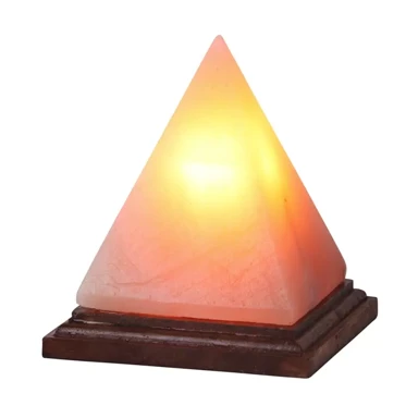 Stolna lampa Vesuvius, himalajska solna, E14, 1x max 15 W, narančasta, IP20, 90 lm