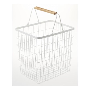 YAMAZAKI Košara za rublje s detaljima od bukovine Tosca