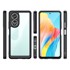 Hibridna maskica za Oppo A58 4G Fusion, prozirna / crna