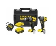 STANLEY set V20 SFMCK211MDT s udarnom bušilicom-odvijačem SFMCD726 i udarnim odvijačem SFMCF830, 1 x 4,0 Ah, 1 x 2,0 Ah, PRO-STACK