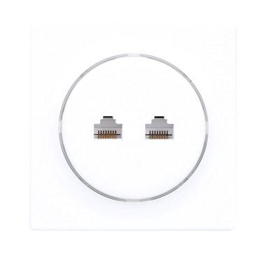 FIBARO Pametna utičnica Walli N, 2xRJ-45, bijela