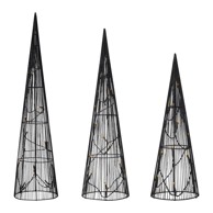 MARKSLÖJD Crni svjetlosni ukras u setu 3 kom s božićnim motivom Dunge 