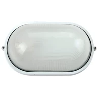 Ovalna vanjska zidna lampa s pregradom max 60 W, bijela