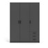 TVILUM Ormar Sprint, 147 x 200 cm, tamno siva