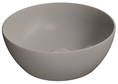 GSI PURA Umivaonik, Ø32 cm, za radnu ploču, keramika, tortora mat