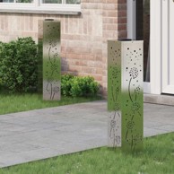 Solarna LED svjetlost za stazu 2 pcs Nehrđajući čelik
