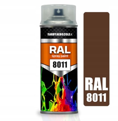Akrilni lak u spreju RAL 8011 orah smeđa sjajna 400 ml