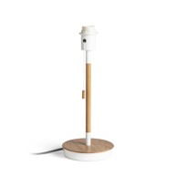 RENDL Stolna lampa, Keith, baza s USB-om, bijela bukva, 230V, E27, 40W