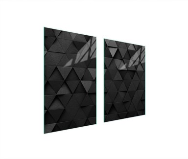 TMK Staklena zaštita za štednjak ili ploču za kuhanje 65x52, black