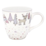 GREEN GATE Šalica od kamenine Kids, bijelo-ružičasta