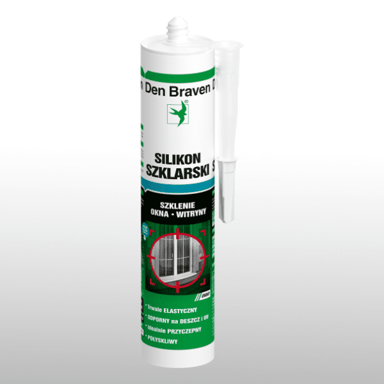 DEN BRAVEN Den Braven staklarski silikon bijeli 280ML