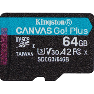 KINGSTON Memorijska kartica Canvas Go! Plus, 64 GB, MicroSD, UHS-I, Class 10