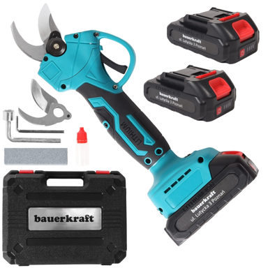 Bežične električne škare za rezanje grana i živice, 21 V, zelena