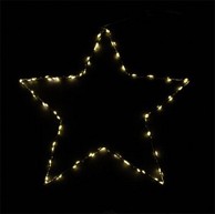 LED lampice zvijezda, 80 LED, 40 cm, topla bijela, IP44