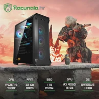 Stolno računalo Gulag Guardian BF6 Ed. 26, AMD Ryzen 5 7500F, 32 GB DDR5, 1 TB SSD, Radeon RX 9060 XT 16 GB, Windows 11 Pro