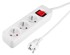 NEO TOOLS Produžni kabel, 3 Schuko utičnice, prekidač, 1,5 m, bijeli