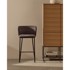 KAVE HOME Tamno siva barska stolica (visine sjedala 65 cm) Ciselia 