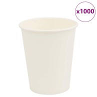 Papirnate šalice za kavu 1000 kom, 8 oz, 200 ml, bijele