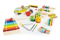 ECOTOYS Set drvenih glazbenih instrumenta u torbi, 14 kom.