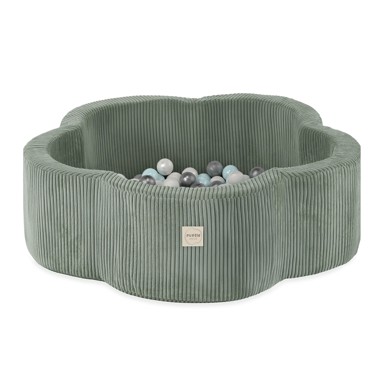PLUSH NEST Bazen s 200 loptica Cvijet, 95x30 cm, zeleni