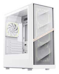 GAMEMAX Kućište računala AERIS 330 MW, micro-ATX/Mini-ITX, Mini Tower, 3x 120 mm + 1x 120 mm, bijela