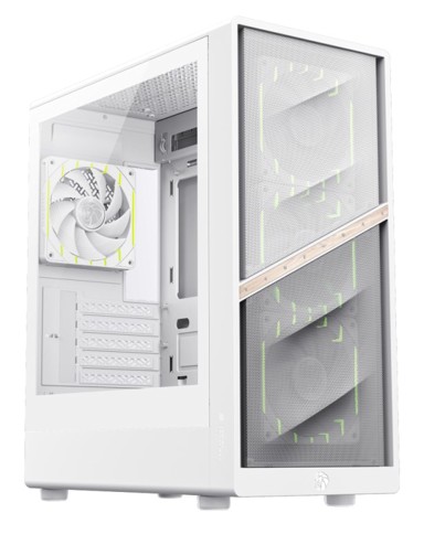 GAMEMAX Kućište računala AERIS 330 MW, micro-ATX/Mini-ITX, Mini Tower, 3x 120 mm + 1x 120 mm, bijela