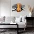WALLITY Drveno-metalni zidni ukras 92x58 cm Tutku