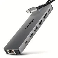 AXAGON USB hub HMC-7HX2, sivi